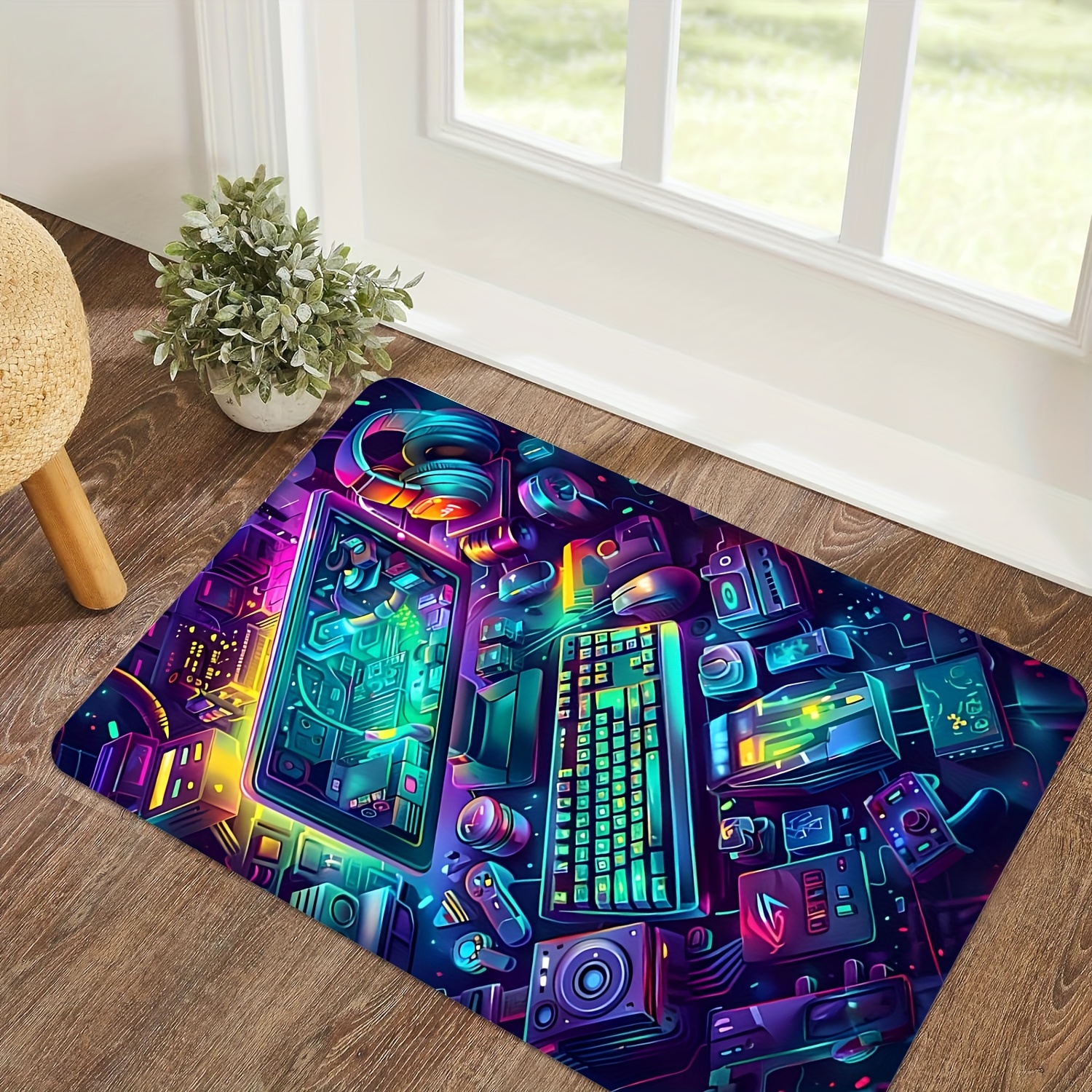 Cyberpunk Gaming Rug Flannel C - Esports Gaming Room recensione e prezzo