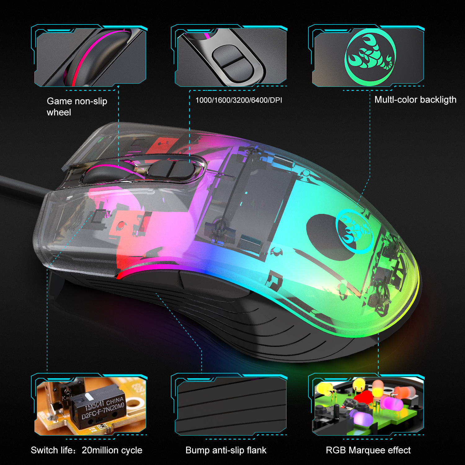 Mouse gamer pc Luminous Gaming - Esports Gaming Maus recensione e prezzo