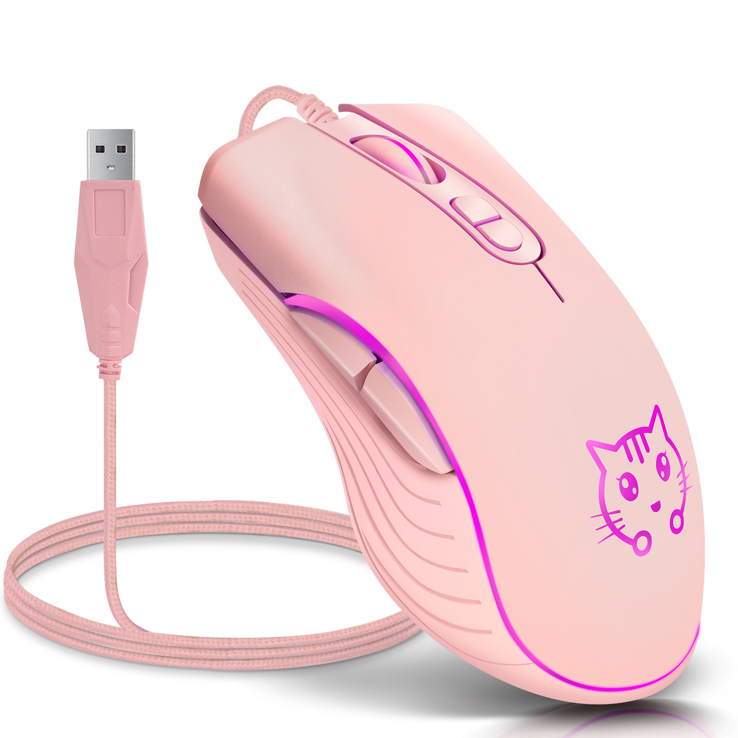 USB Wired Gaming Mouse Pink Co - Esports Gaming Maus recensione e prezzo
