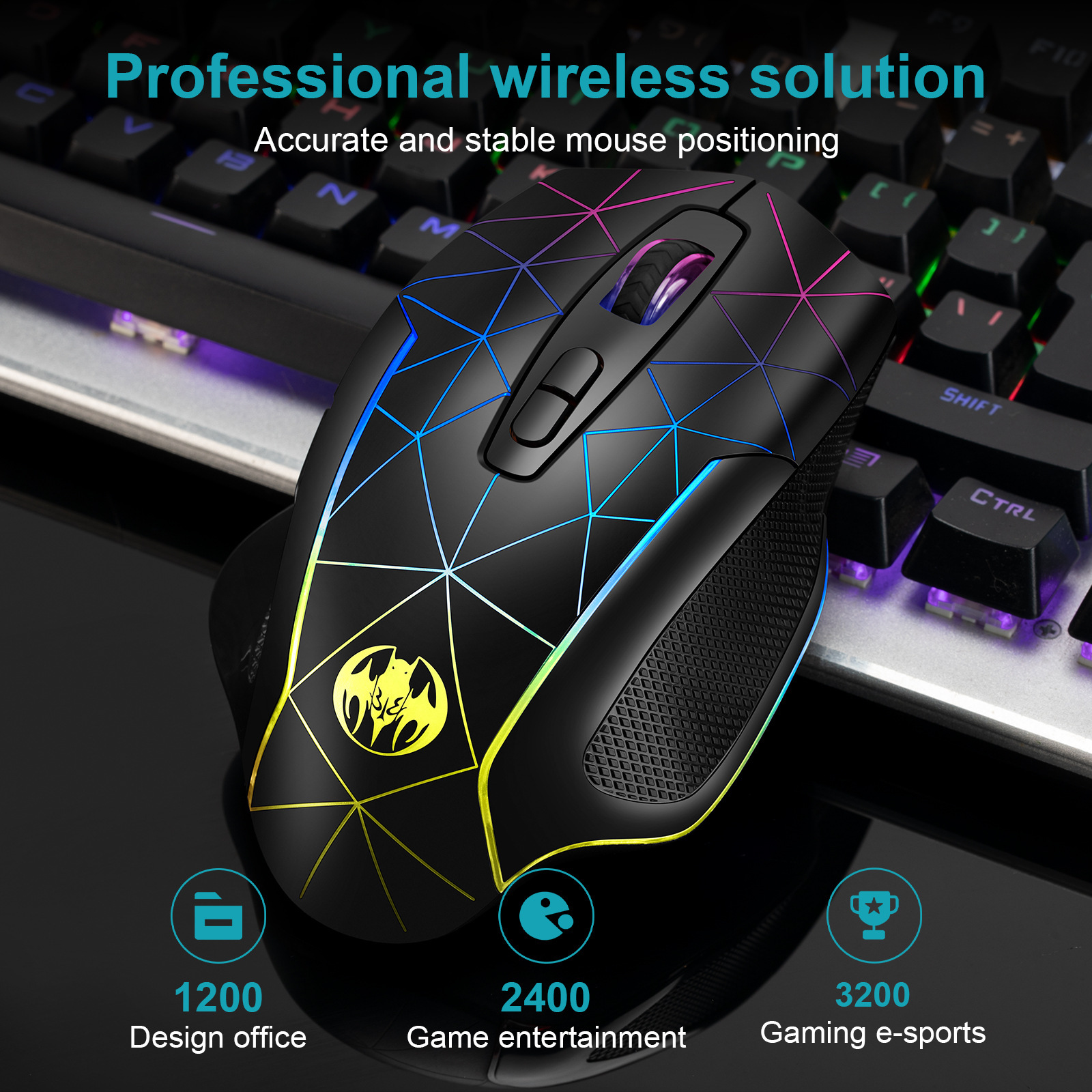 Wireless Charging RGB Light Ef - Esports Gaming Maus recensione e prezzo