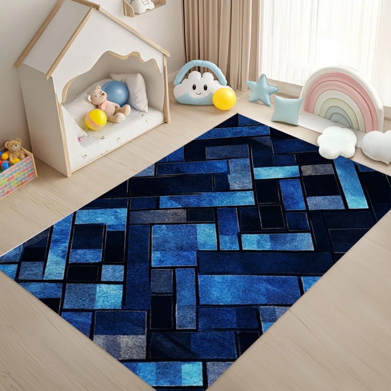 Nordic Blue Geometric Patchwor - Esports Gaming Room recensione e prezzo